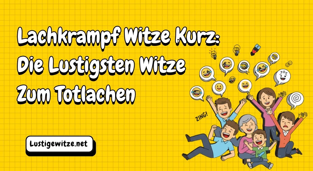 Lachkrampf Witze Kurz: Die Lustigsten Witze Zum Totlachen