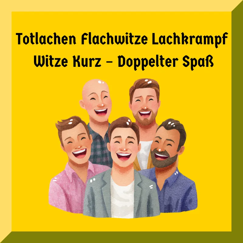 Totlachen Flachwitze Lachkrampf Witze Kurz – Doppelter Spaß