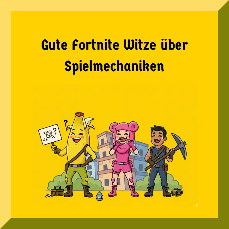 Gute Fortnite Witze über Spielmechaniken