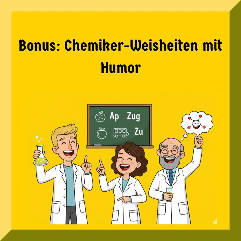 Bonus: Chemiker-Weisheiten mit Humor