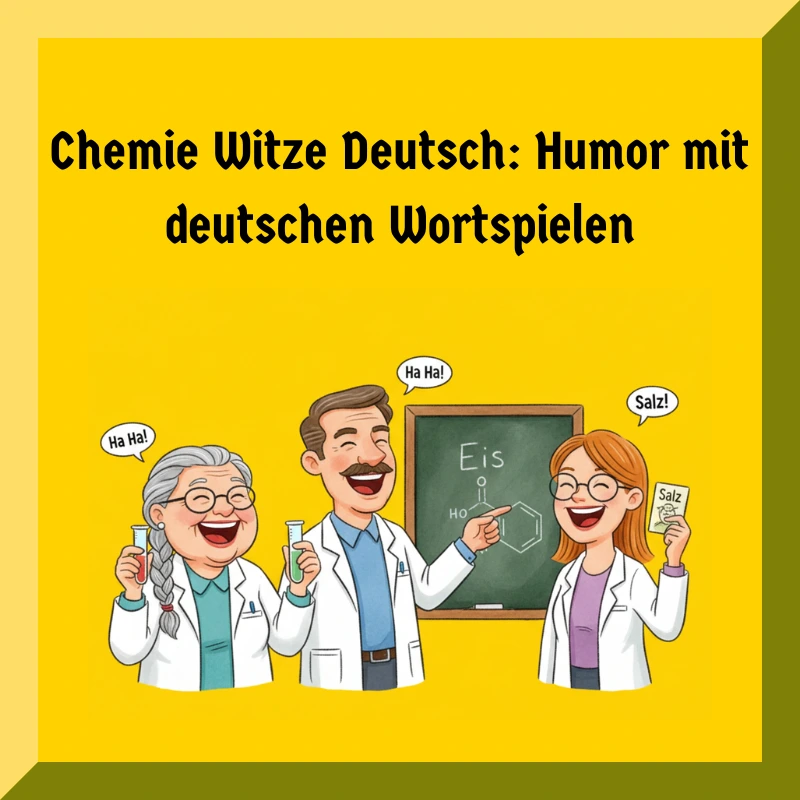 Chemie Witze Deutsch: Humor mit deutschen Wortspielen