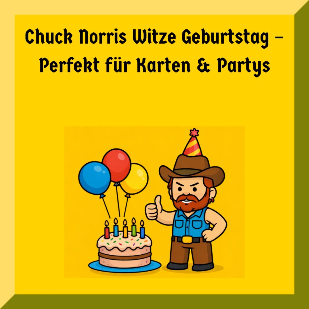 Chuck Norris Witze Geburtstag – Perfekt für Karten & Partys