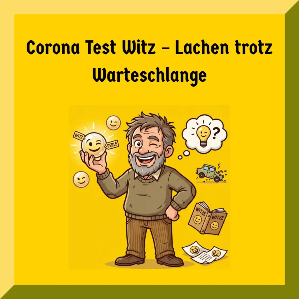 Corona Test Witz – Lachen trotz Warteschlange