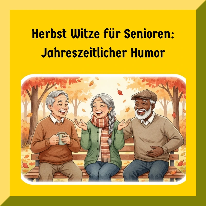 Herbst Witze für Senioren: Jahreszeitlicher Humor