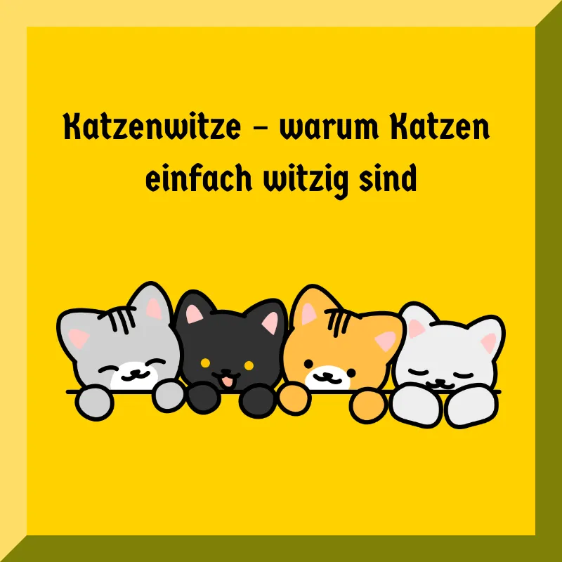Katzenwitze – warum Katzen einfach witzig sind