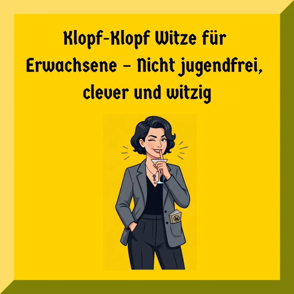 Klopf-Klopf Witze für Erwachsene – Nicht jugendfrei, clever und witzig