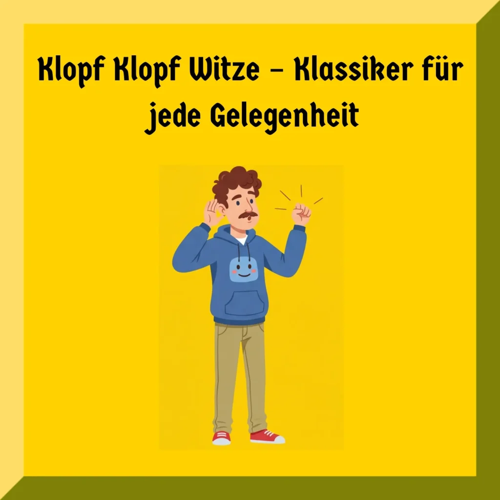 Klopf Klopf Witze – Klassiker für jede Gelegenheit