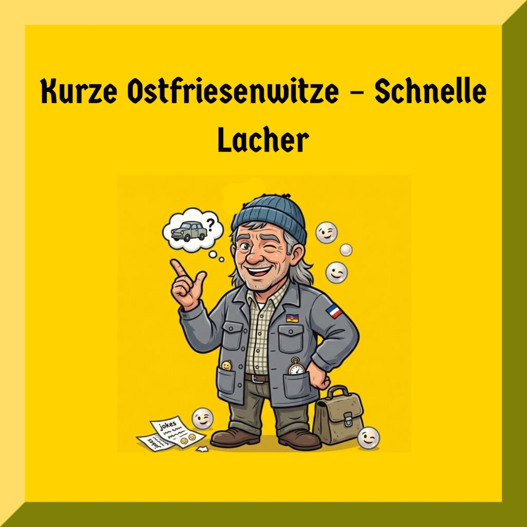 Kurze Ostfriesenwitze – Schnelle Lacher