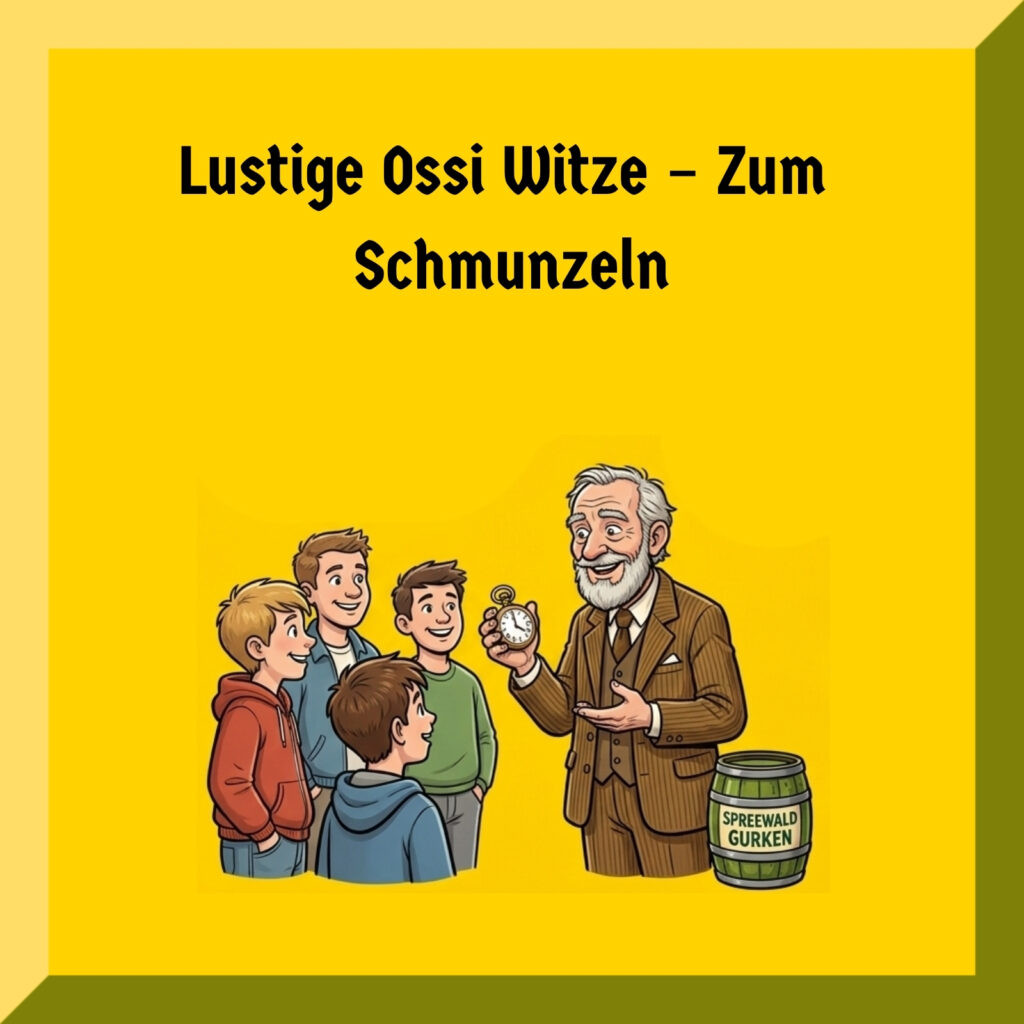 Lustige Ossi Witze – Zum Schmunzeln