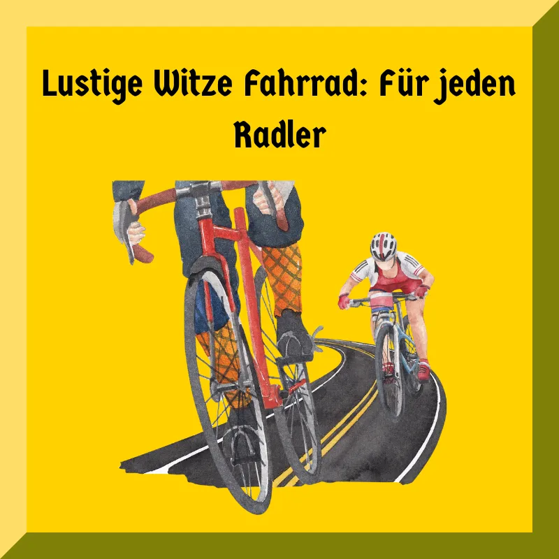 Lustige Witze Fahrrad: Für jeden Radler