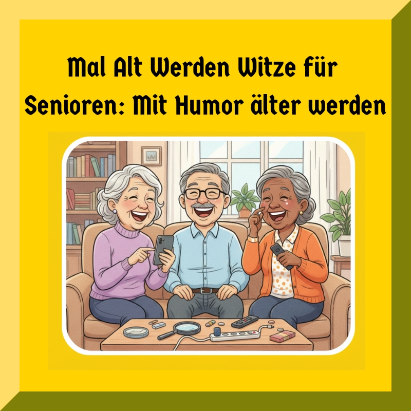 Mal Alt Werden Witze für Senioren: Mit Humor älter werden