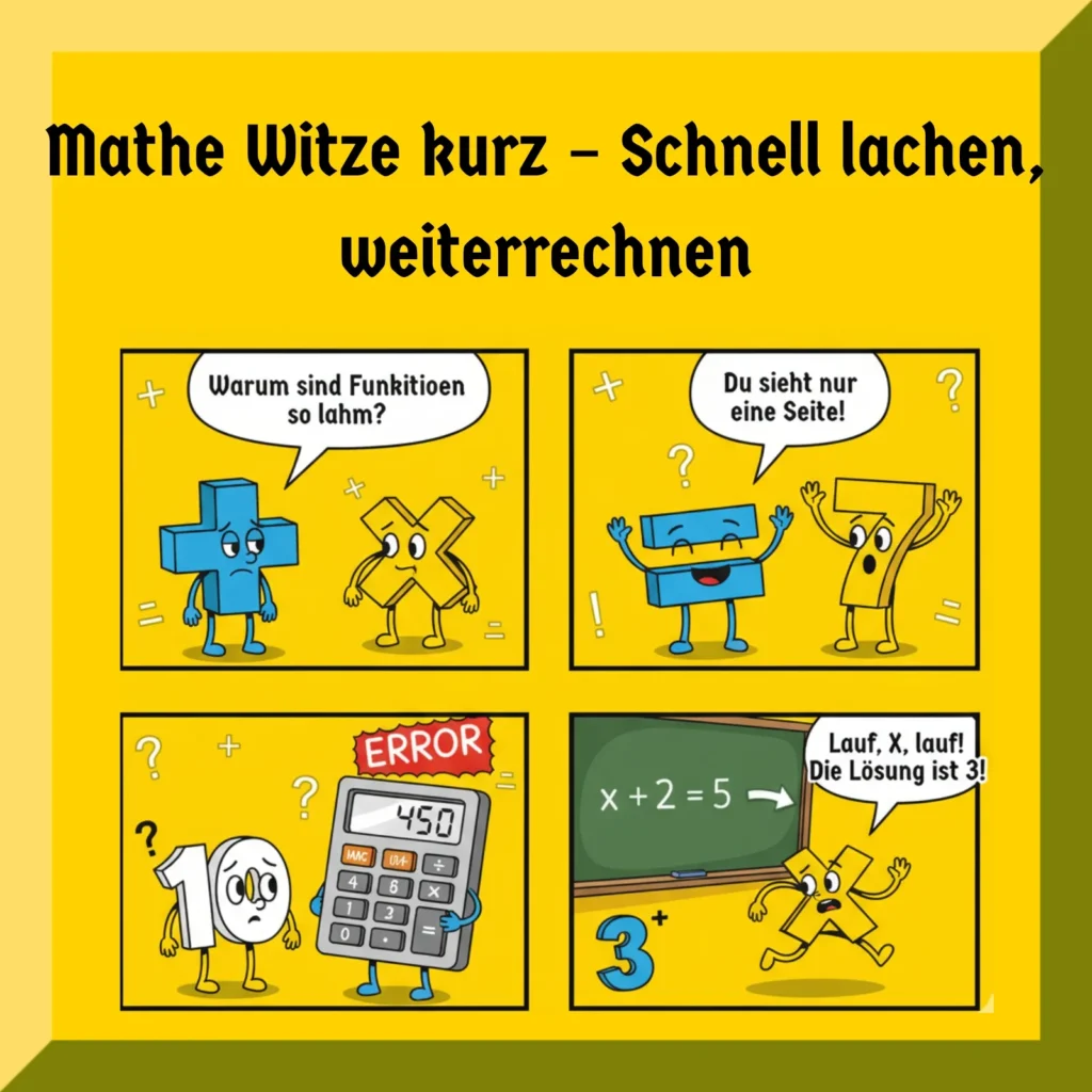 Mathe Witze kurz – Schnell lachen, weiterrechnen