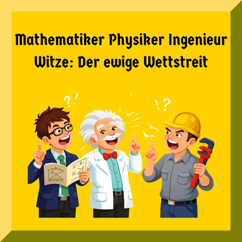 Mathematiker Physiker Ingenieur Witze: Der ewige Wettstreit