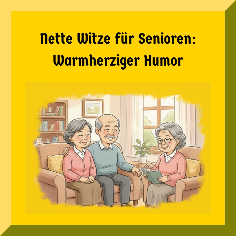 Nette Witze für Senioren: Warmherziger Humor