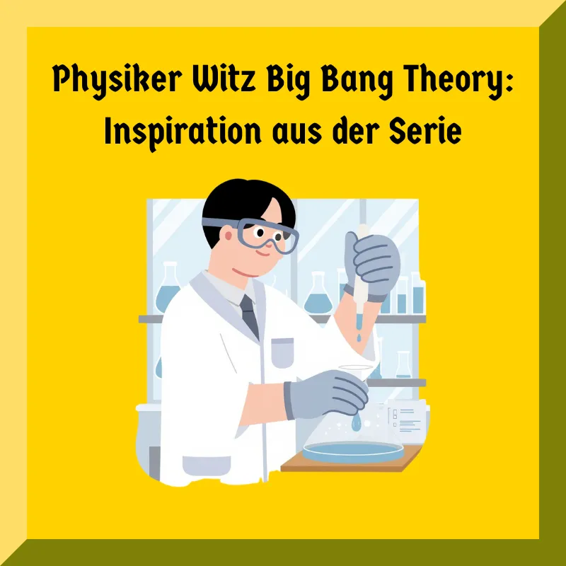 Physiker Witz Big Bang Theory: Inspiration aus der Serie