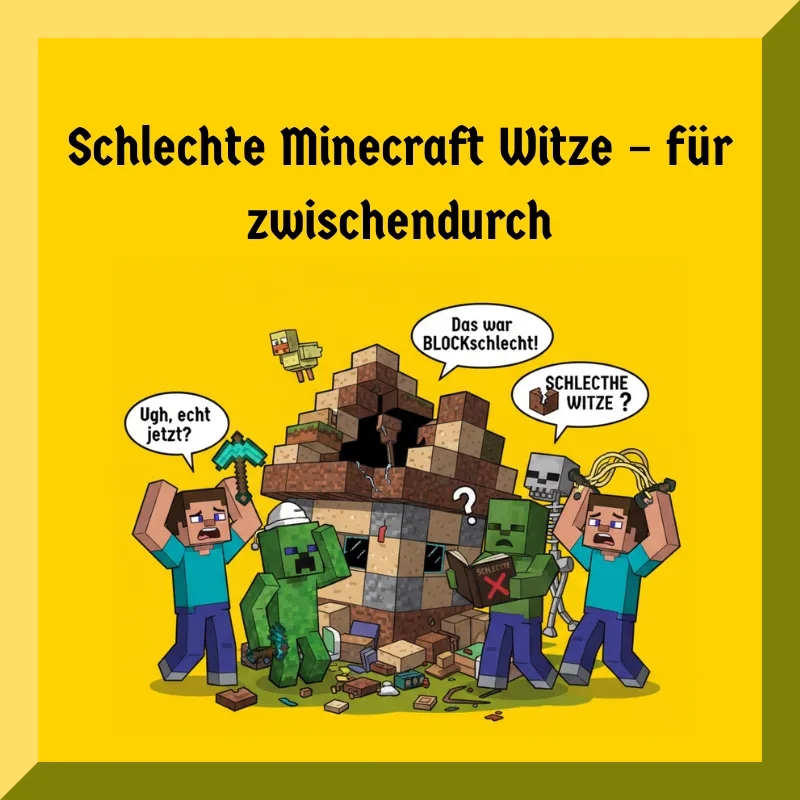 Schlechte Minecraft Witze – für zwischendurch