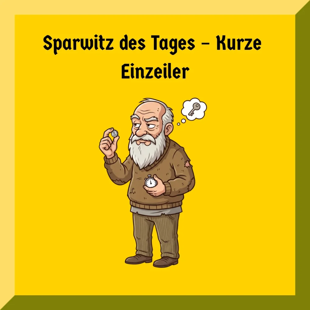 Sparwitz des Tages – Kurze Einzeiler