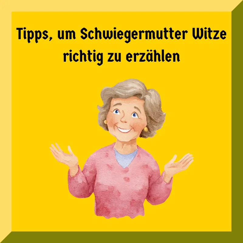Tipps, um Schwiegermutter Witze richtig zu erzählen