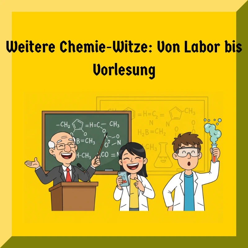 Weitere Chemie-Witze: Von Labor bis Vorlesung