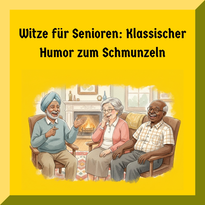 Witze für Senioren: Klassischer Humor zum Schmunzeln