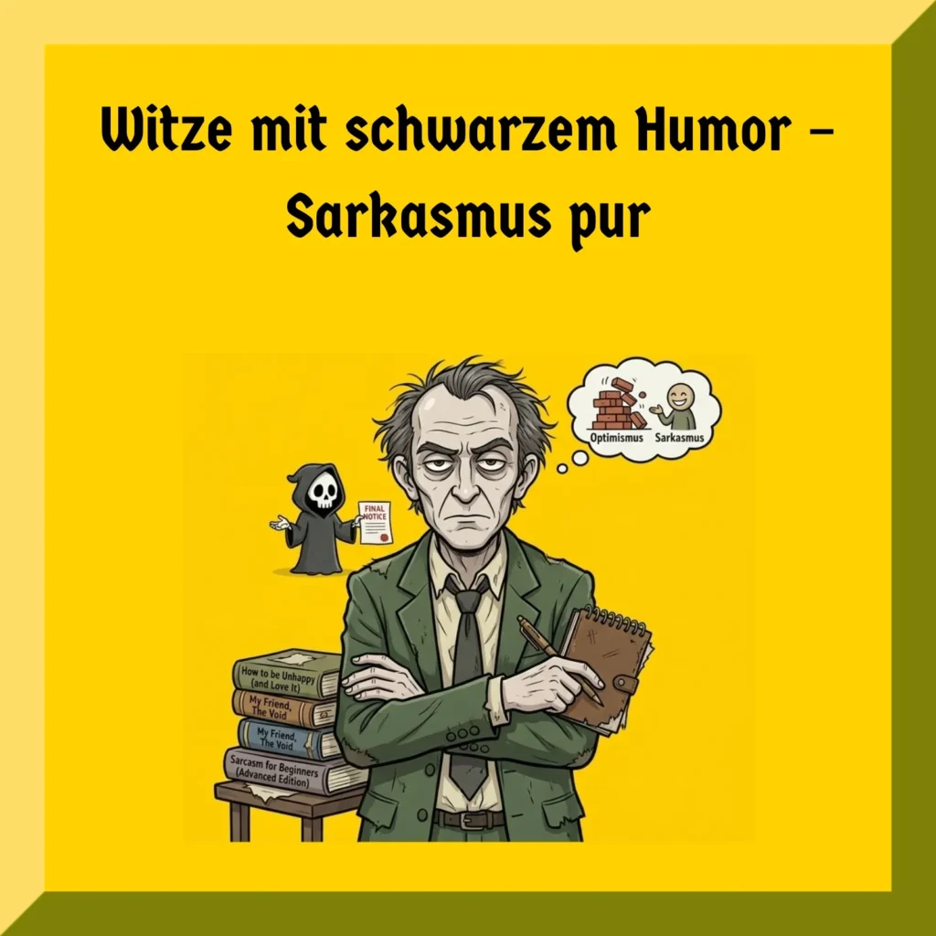 Witze mit schwarzem Humor – Sarkasmus pur