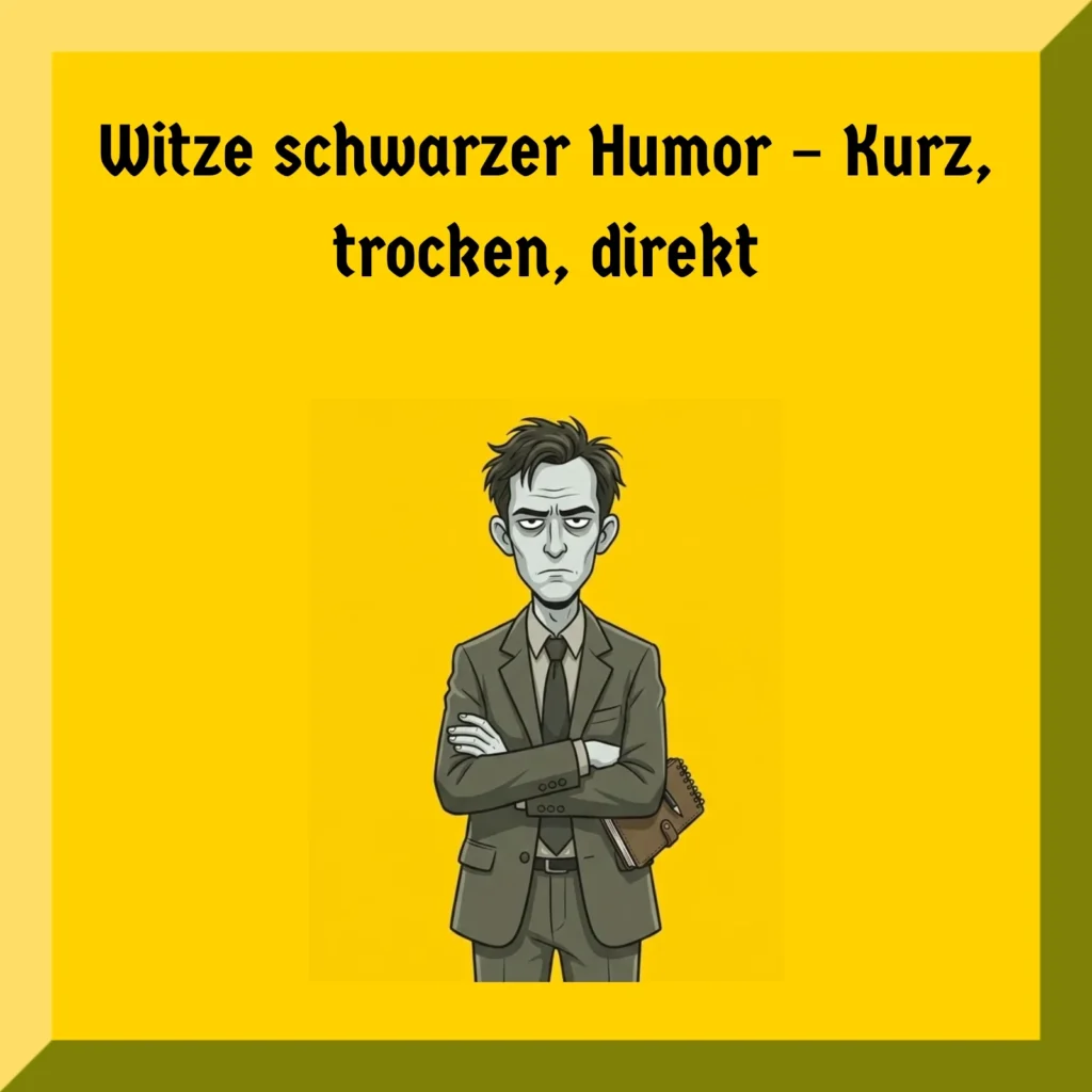 Witze schwarzer Humor – Kurz, trocken, direkt