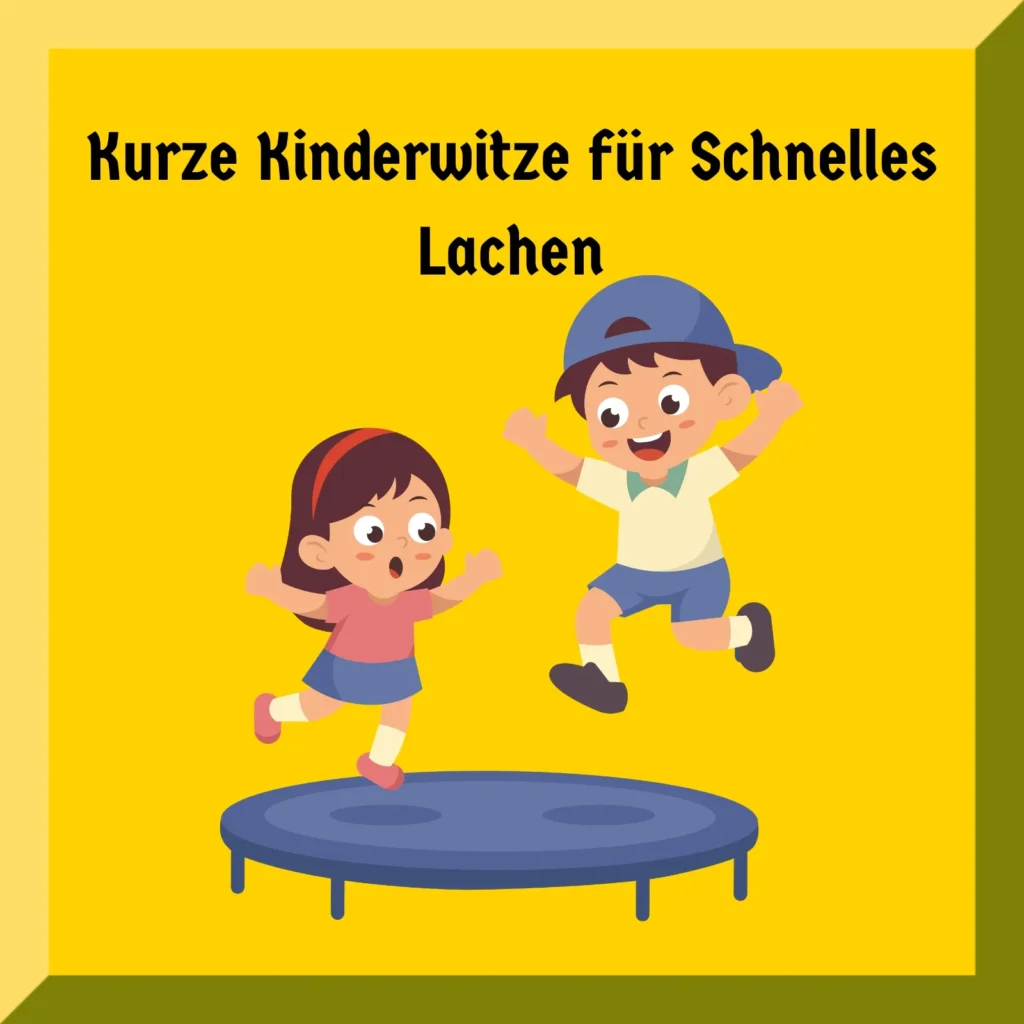 Kurze Kinderwitze für Schnelles Lachen
