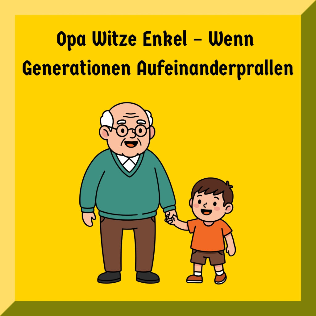 Opa Witze Enkel – Wenn Generationen Aufeinanderprallen