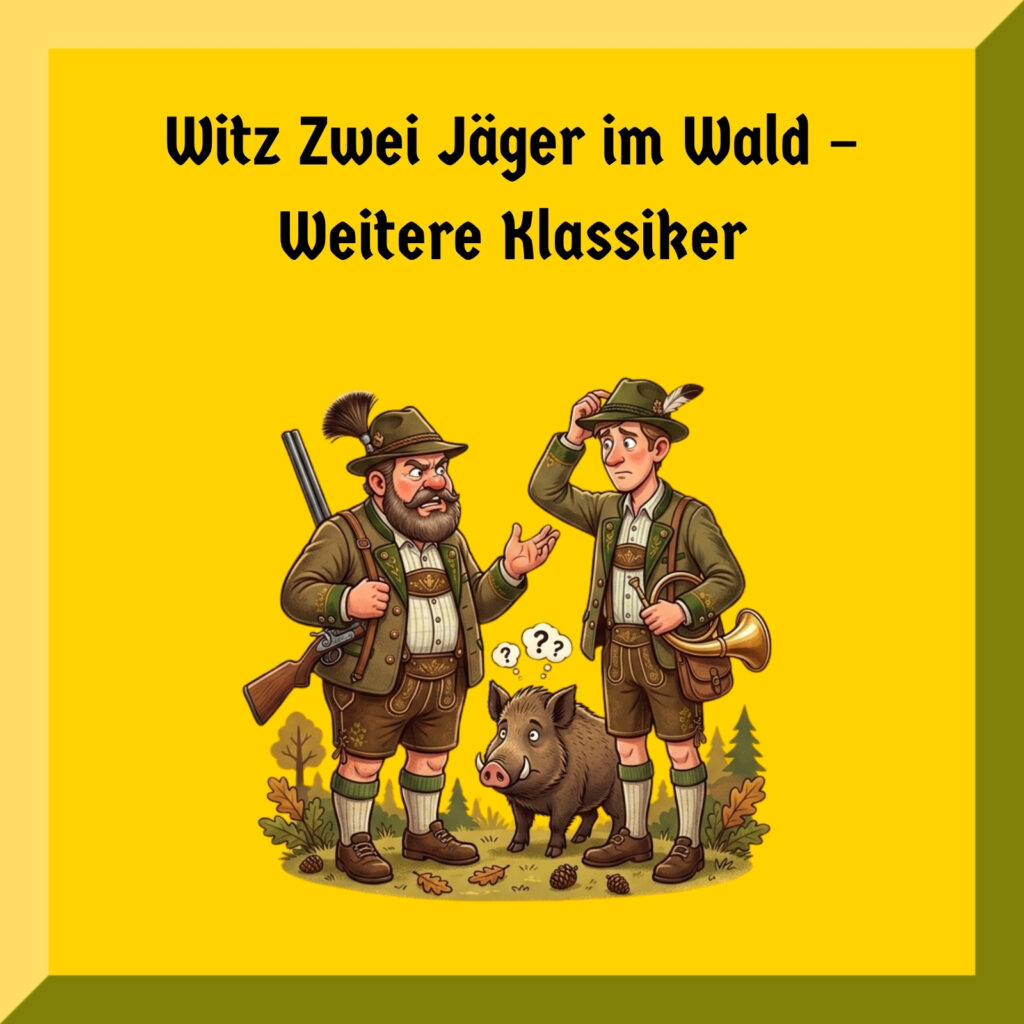 Witz Zwei Jäger im Wald – Weitere Klassiker