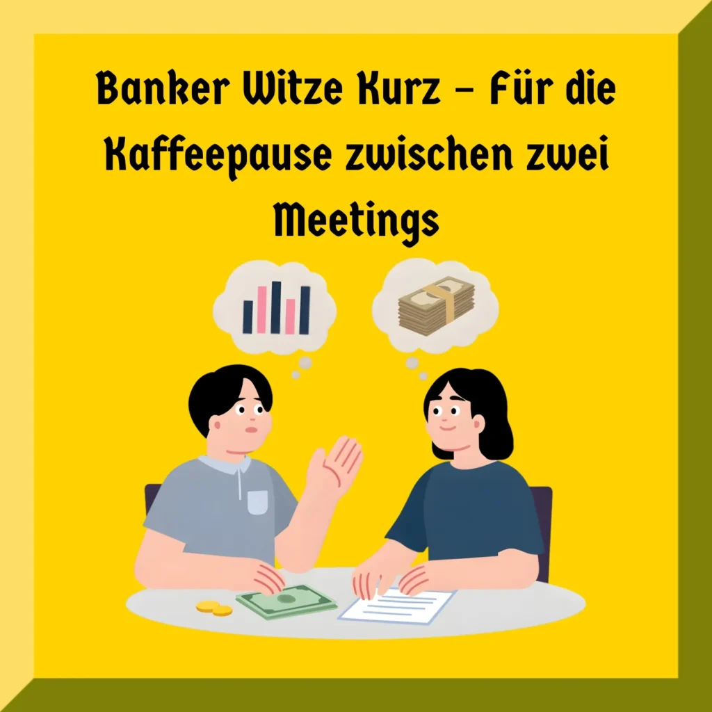 Banker Witze Kurz – Für die Kaffeepause zwischen zwei Meetings