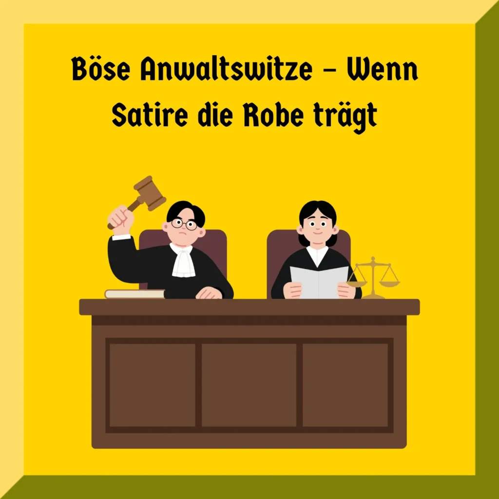 Böse Anwaltswitze – Wenn Satire die Robe trägt