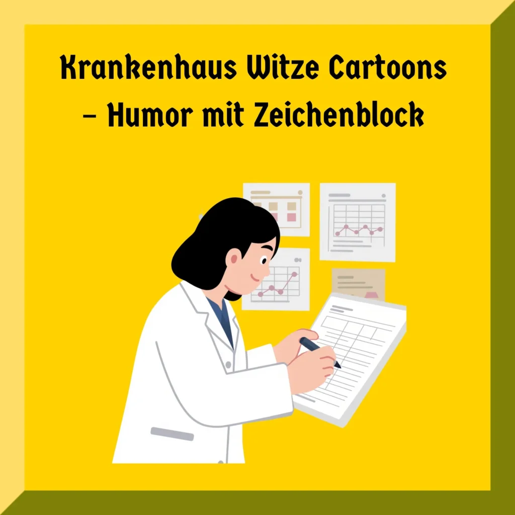 Krankenhaus Witze Cartoons – Humor mit Zeichenblock 