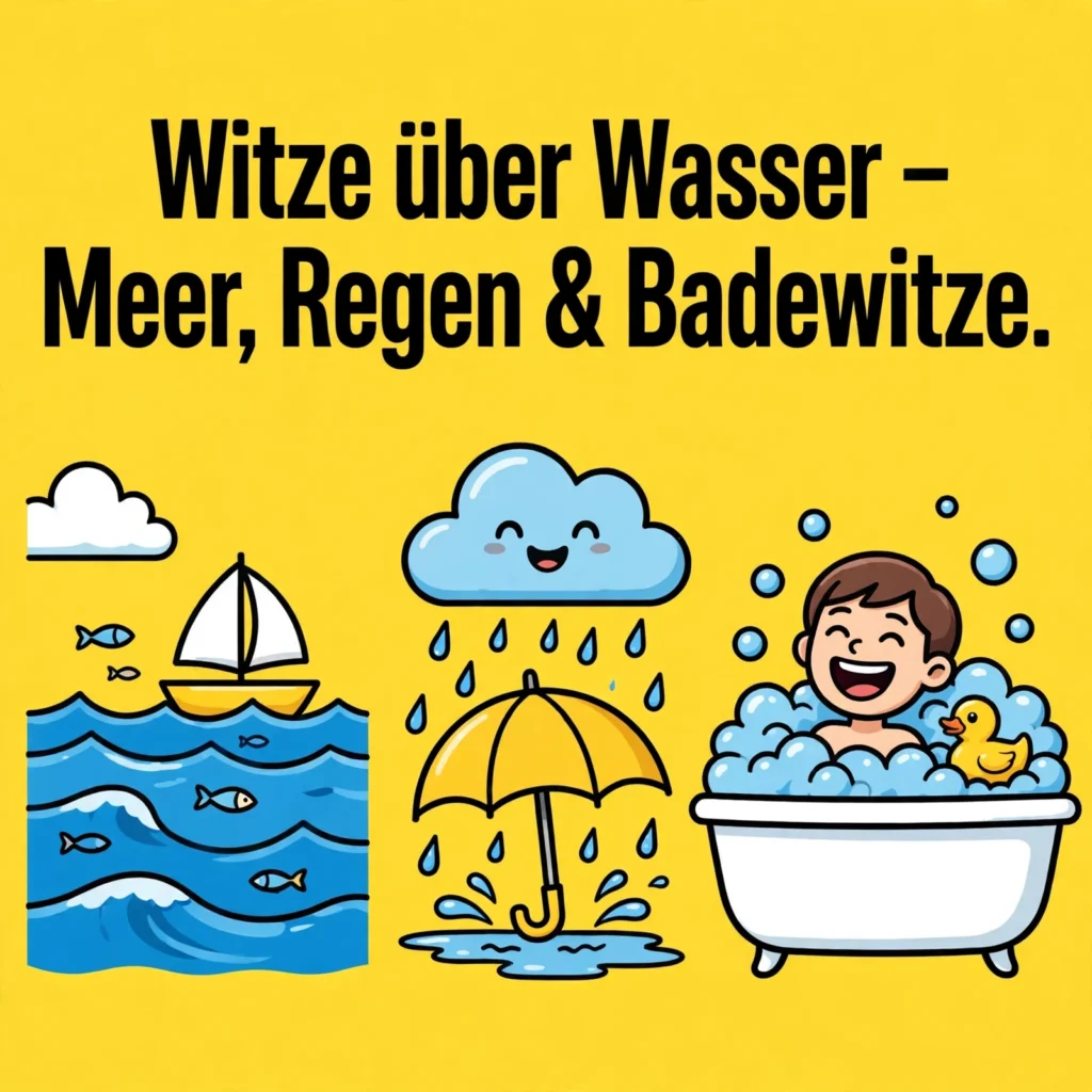 Witze über Wasser – Meer, Regen & Badewitze